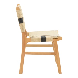 Scaun Julien, natural/negru, 61x54x85 cm - Img 3