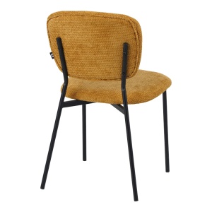 Scaun Model Cathair, Galben/Negru, 48x53x82 cm - Img 2