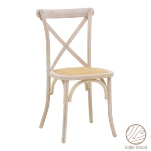Scaun Model Dylon, Natur/Alb, 48x52x89 cm