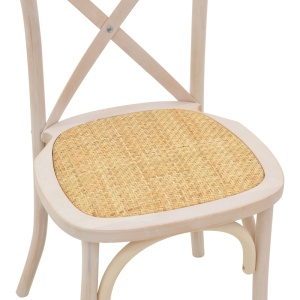 Scaun Model Dylon, Natur/Alb, 48x52x89 cm - Img 7