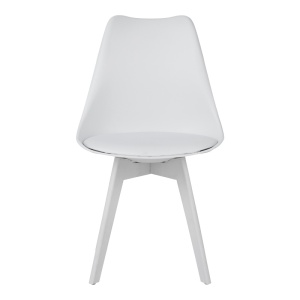 Scaun Model Gaston, Alb, 48.5x53.5x81.5 cm - Img 5