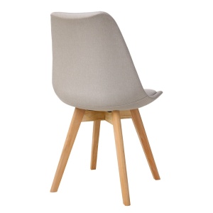 Scaun Model Gaston, Bej/Natur, 48x55x83 cm - Img 2