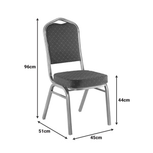 Scaun Model Hilton, RED/Auriu, 45x51x96 cm - Img 4