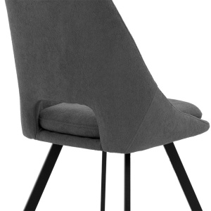 Scaun Model Initiate, Gri inchis/Negru, 48x57x85 cm - Img 7