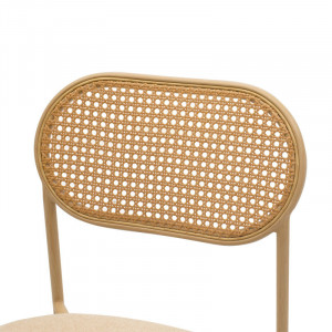 Scaun Model James, Bej/Natur, 46.5x50x79.5 cm - Img 6