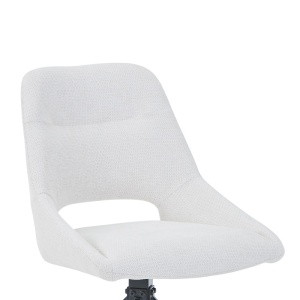 Scaun Model Luciano, Crem/Negru, 52.5x54x85 cm - Img 5