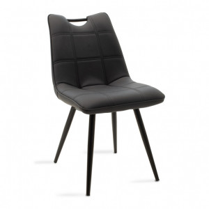 Scaun Model Nely, Negru, 47x61x85 cm - Img 1