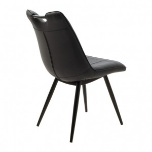 Scaun Model Nely, Negru, 47x61x85 cm - Img 2