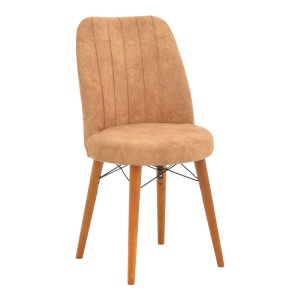 Scaun Model Nevis, Maro/Nuc/Negru, 47x50x91 cm