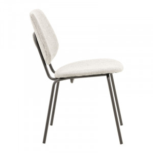 Scaun Model Pietro, Gri deschis/Negru, 50x53x83 cm - Img 3