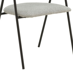 Scaun Model Rachele, Gri/Negru, 52x53x83 cm - Img 9