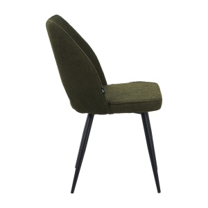 Scaun Model Renish, Verde inchis/Negru, 49x67x91 cm - Img 3