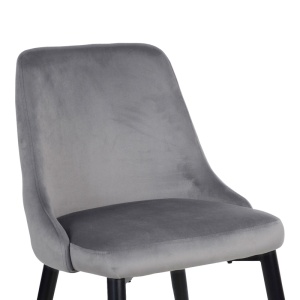 Scaun Model Zedna, Gri/Negru, 51x58x84 cm - Img 5
