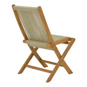 Scaun pliabil Model Banou, Natur, 52.5x56x89 cm - Img 2