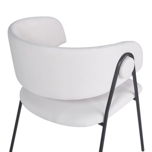 Scaun Rachele I, bej/negru, 52x65x79 cm - Img 7