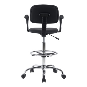 Scaun recepție Icina Ι, negru, 58x54x102-123 cm - Img 5