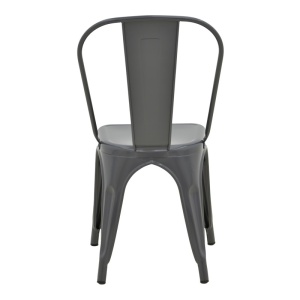 Scaun Utopia, gri închis, 44x44x85 cm - Img 6