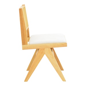 Scaun Winslow, natural/alb, 46x58x80 cm - Img 4