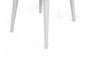 Set 2 scaune Model Alfa-498, Gri/Alb, 50x49x90 cm - Img 4