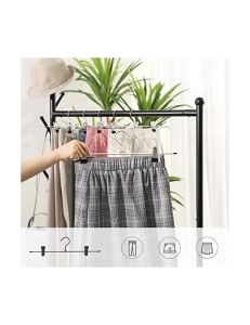 Set 20 de umerase pentru pantaloni, Songmics, 31 cm, Argintiu, CRI003-20 - Img 4