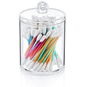 Set 3 recipiente organizatoare de machiaj FT Transparent 10x9x7 cm - Img 2