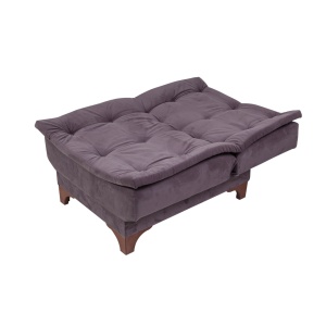Set canapea extensibilă Kelebek Antracit 190x90x85 cm - Img 11