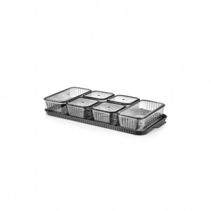 Set cutii de depozitare alimente (13 bucăți) Khvltseffaf - Anthracite, Antracit - Img 3