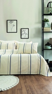 Set Cuvertura Pique Model Ruby Dark Blue - Img 1