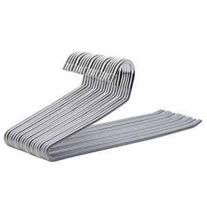 Set de 20 umerase din metal, Songmics, Gri-Argintiu, 38x14.5x0.5 cm - Img 2
