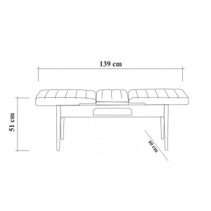 Set Masa si Scaune 4 Piese Vina 1053 Atlantic Pine-Antracit - Img 10