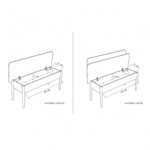 Set Masa si Scaune 4 Piese Vina 1053 Atlantic Pine-Antracit - Img 3