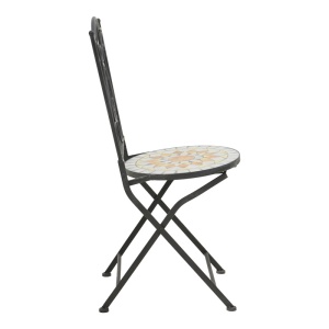 Set masă și scaune Sellis, 3 piese, negru - Img 5