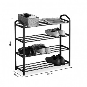 Suport pantofi Model Moses, Negru, 62x20x62 cm - Img 4