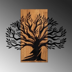Tablou din lemn si metal Monumental Nuc 58x67 cm - Img 4