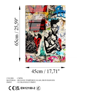 Tablou din sticlă temperată UV Multicolor 45x65 cm - Img 8