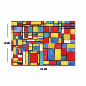 Tablou Rainbow Palette 3 Multicolor 70x100x3 cm - Img 4