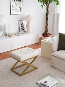 Taburet Altin Crem 50x42x40 cm - Img 1