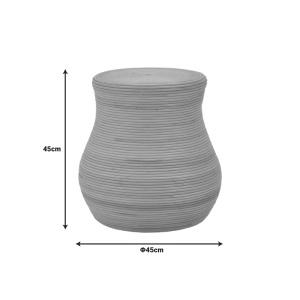 Taburet Bulaten, natural, 45x45x45 cm - Img 4