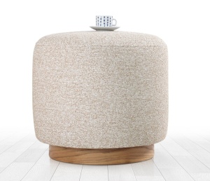 Taburet puf Cheriton Bej 45x42 cm - Img 5