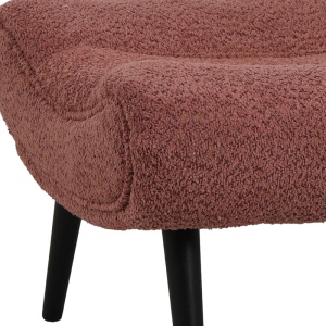 Taburet Silla, roz prăfuit, 68x58x40 cm - Img 2