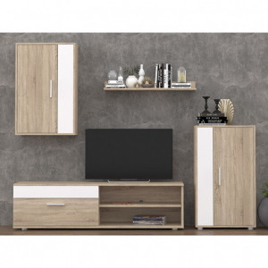 Ansamblu Comoda TV Zafira Sonoma 200x35x190 cm - Img 3
