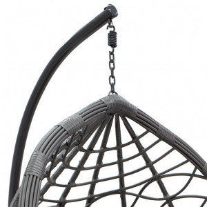 Balansoar de Gradina Hudson Gri 109x100x197 cm - Img 5