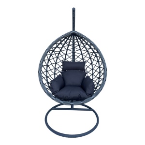Balansoar de Gradina Model Lyere, Gri, 120x108x195 cm