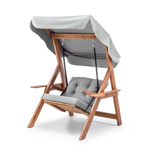 Balansoar Galata Swing S1 Gri 113x195x120 cm - Img 3