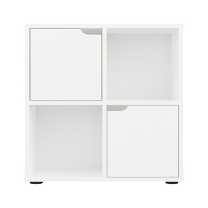 Bibliotecă Bookel, alb, 59.6x27.5x60.4 cm - Img 3
