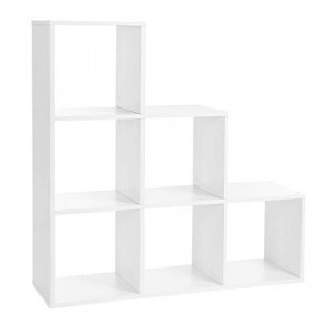 Biblioteca Vasagle, Model Bryce, 97.5x97.5x29 cm, Alb - Img 2