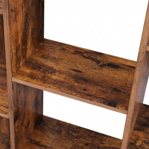 Biblioteca Vasagle, Model Jacob, 86x25x140 cm, Maro Rustic - Img 6