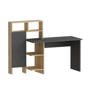 Birou Bugra Antracit 135.9x111.8x60 cm - Img 3