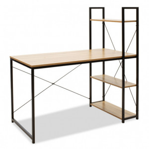 Birou Ramon Oak - Negru 122x64x120 cm - Img 1