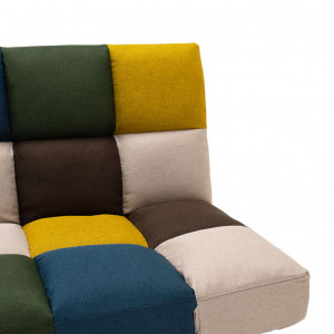 Canapea extensibila 3 locuri Freddo stofa multicolor 182x81x84 cm - Img 6